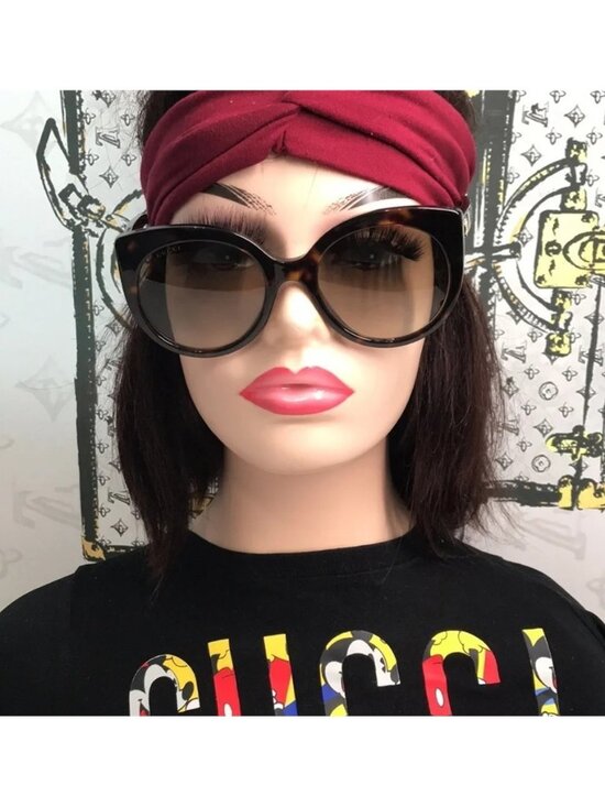 Luxury New Authentic Gucci GG0325S 002 Cat-Eye Sunglasses ✨ main image 14